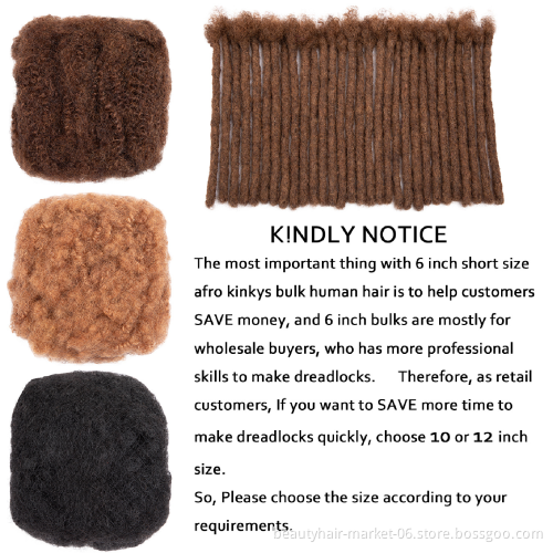 BLT crochet braiding hair afro bulk human hair kinky twist afro kinky curly human hair bulk